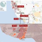 California Wildfires: Death Toll Rises To 25   Bbc News   California Fire Heat Map