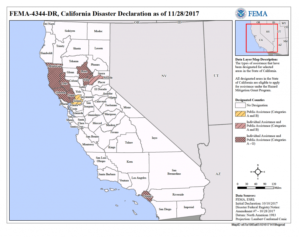 California Wildfires (Dr-4344) | Fema.gov - California Department Of Forestry And Fire Protection Map
