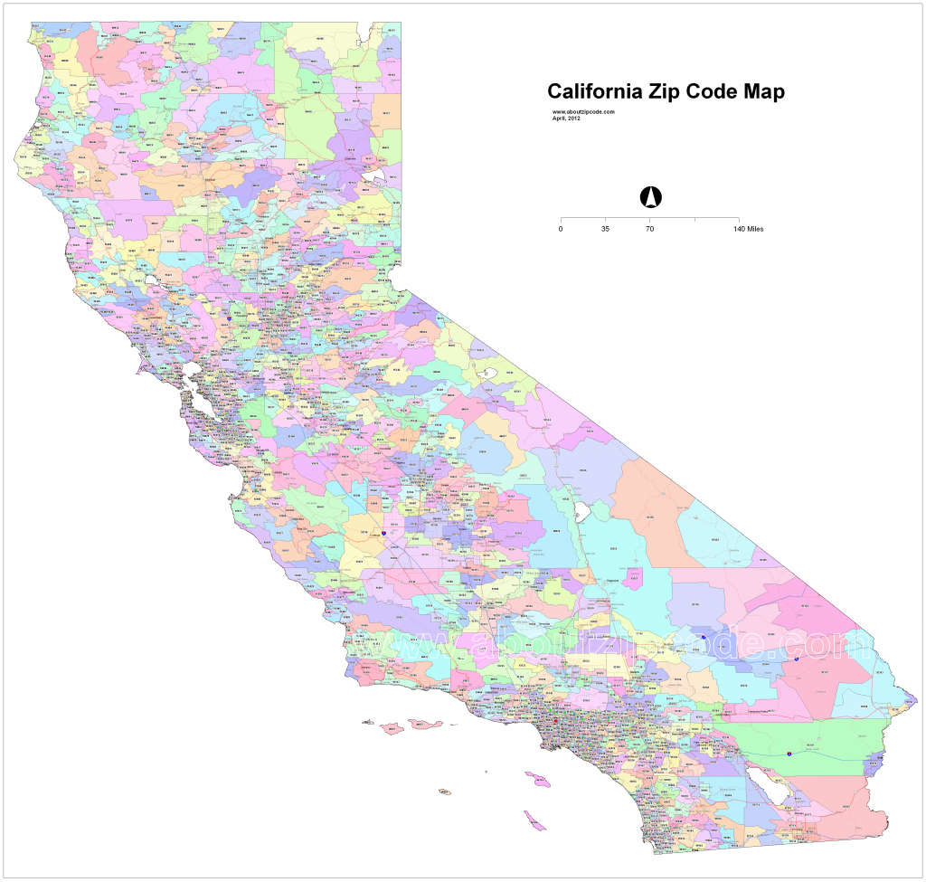 California Zip Code Maps - Free California Zip Code Maps - California Zip Code Map