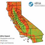 California's Drought Is Over, But A New Report Shows Wildfire Risk   California Wildfire Risk Map