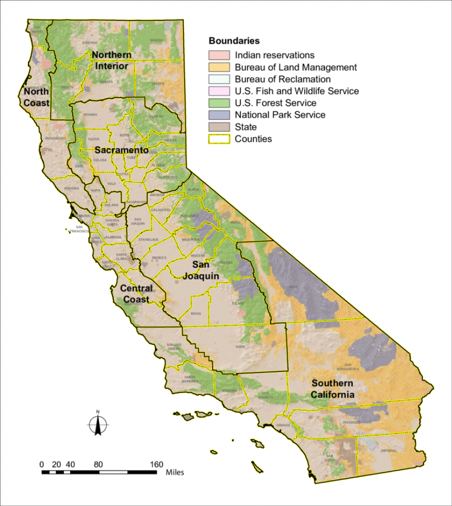 California&amp;#039;s Forest Resource Areas. | Download Scientific Diagram - California Land Ownership Map
