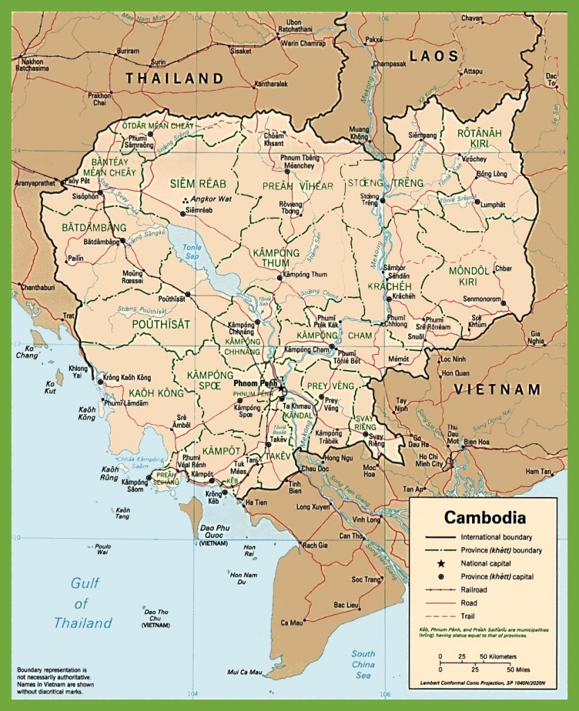 Cambodia Maps | Maps Of Cambodia - Printable Map Of Cambodia