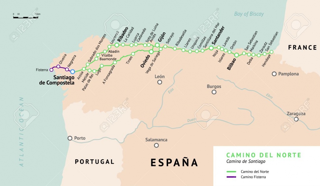 map el camino de santiago