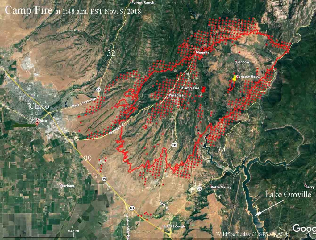 Camp Fire Map Google | Danielrossi - California Fire Map Google