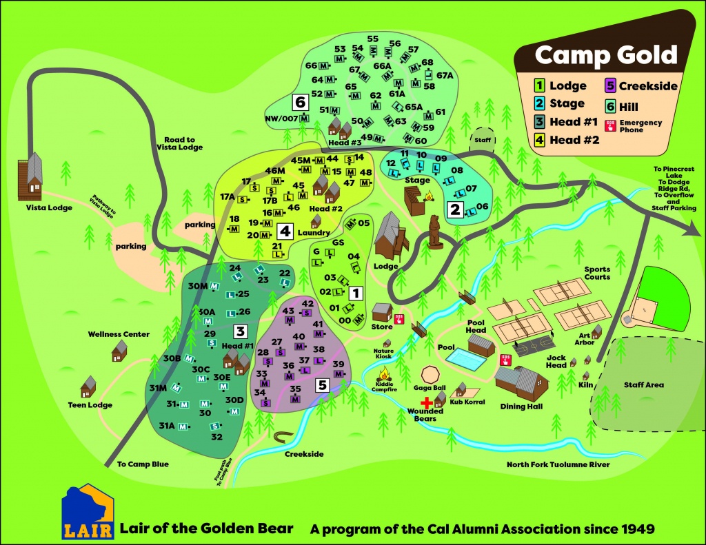 Camp Maps | Caa - California Tent Camping Map