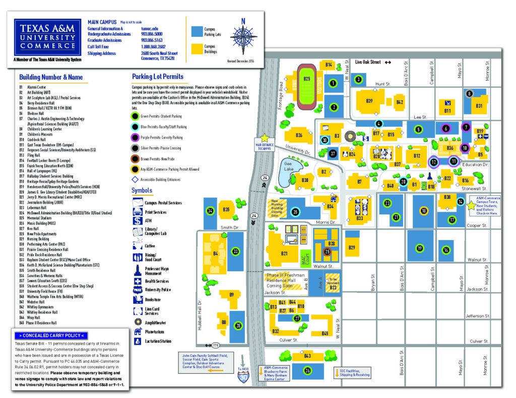 Campus Map | Department Of Art At Texas A&amp;amp;m University-Commerce - Texas A&amp;amp;m Map