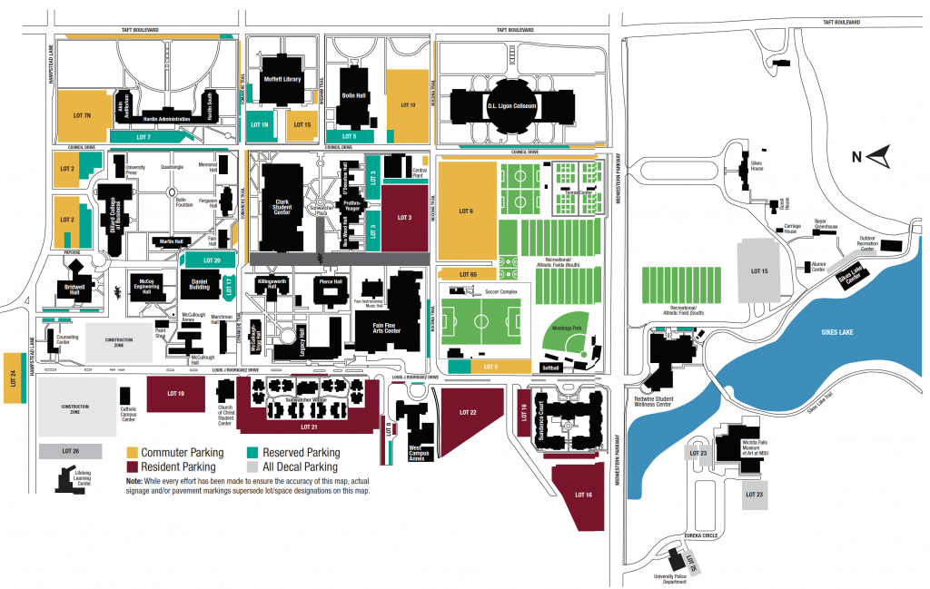Campus Map | Midwestern State University - Texas State University Housing Map