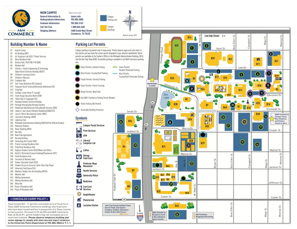 Campus Map - Texas A&amp;amp;m University-Commerce - Texas A&amp;amp;amp;m Map