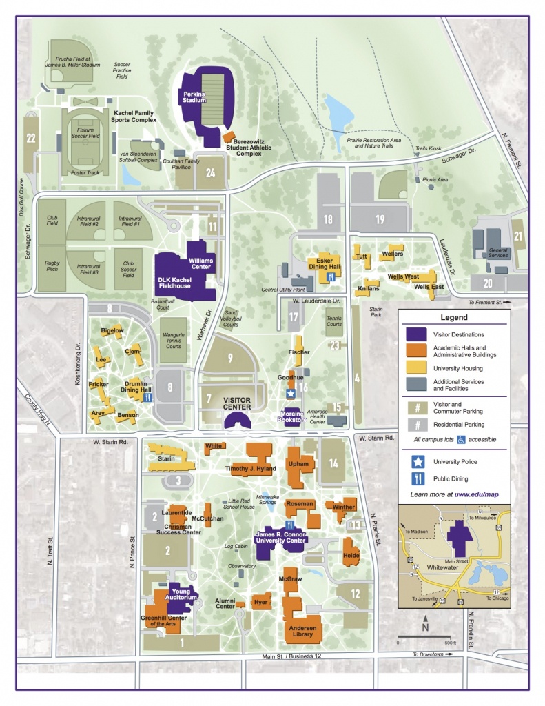 Uwm Campus Map University Of Wisconsin Milwaukee Online Visitor's