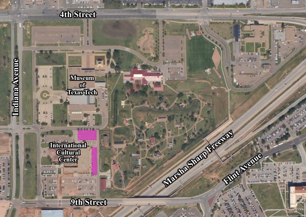 Campus Maps | Transportation &amp;amp; Parking Services | Ttu - Texas Tech Campus Map