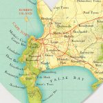 Cape Town Map Heart Printbombus Off The Peg | Notonthehighstreet   Printable Town Maps