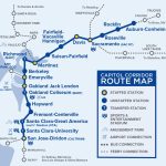 Capital Corridor Train Route Map For Northern California   Southern California Train Map
