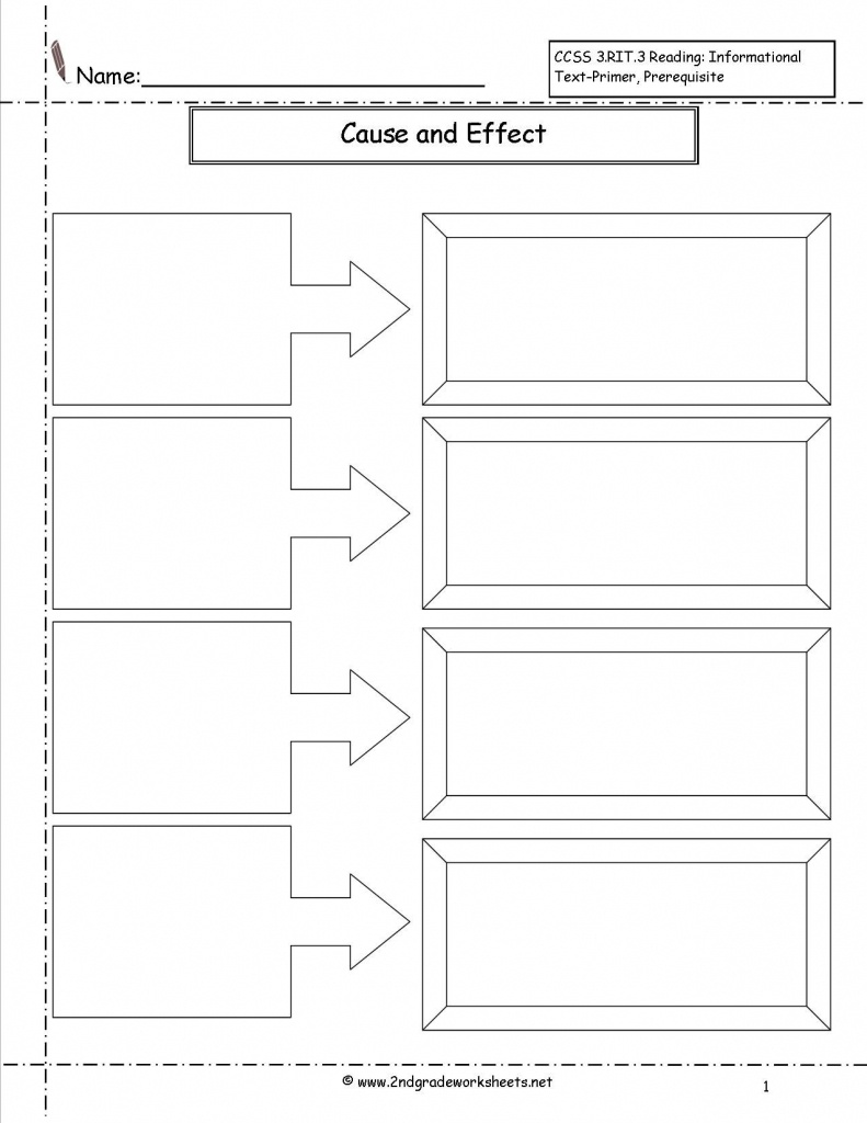 Cause And Effect Worksheet - Google Search | Reading | Mapas - Flow Map Printable