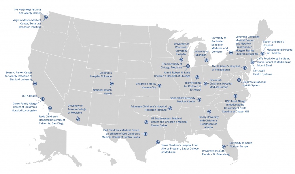 Centers Of Excellence | Food Allergy Research &amp;amp; Education - Allergy Map Texas