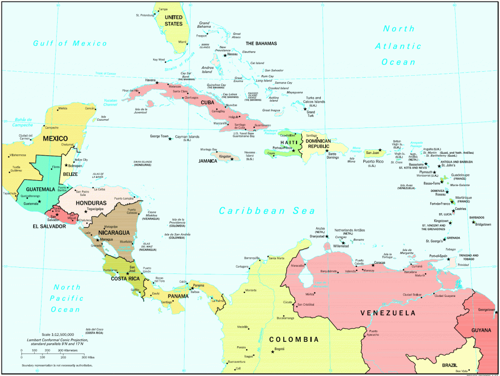 Printable Central America Map Printable Blank World