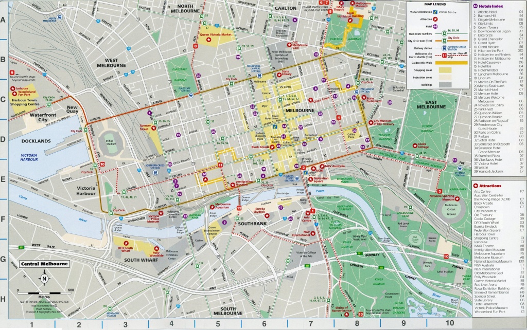 Central Melbourne Cbd Printable Map – I See American People (And Places) - Melbourne City Map Printable