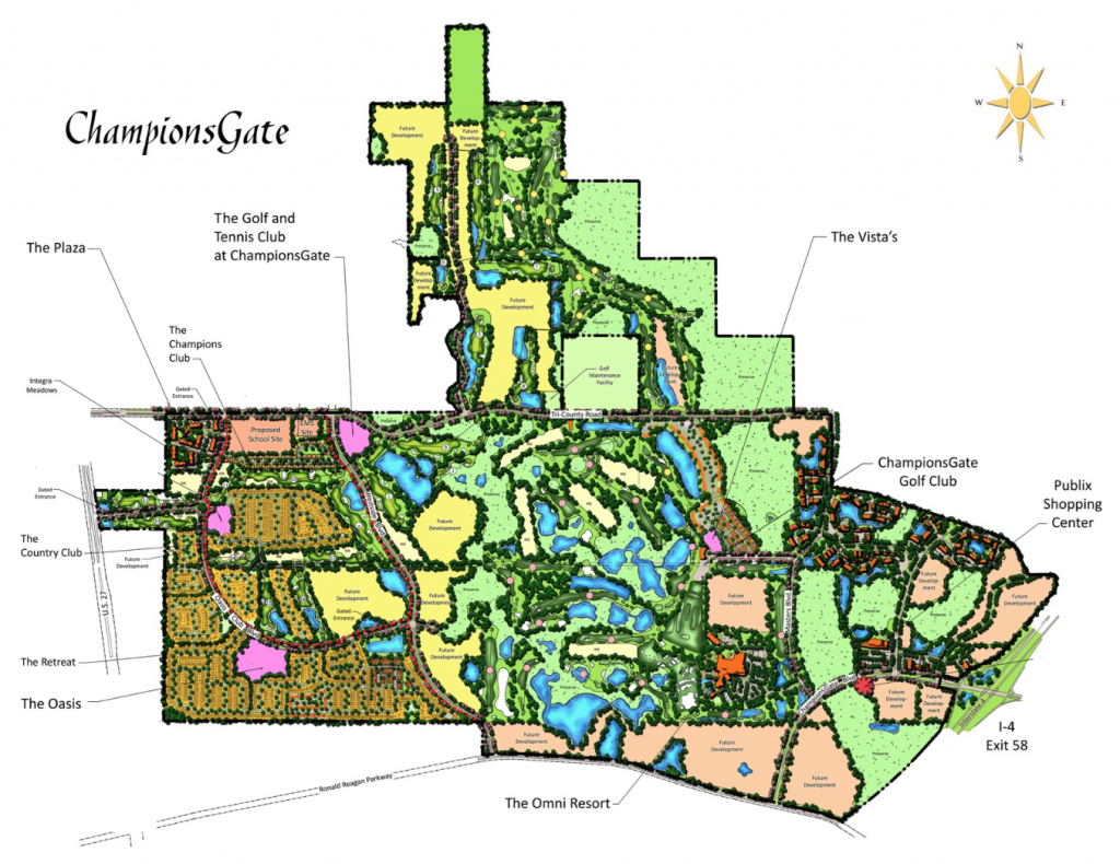Championsgate Resort For Sale - Residential, Golf, And Vacation Home - Champions Gate Florida Map