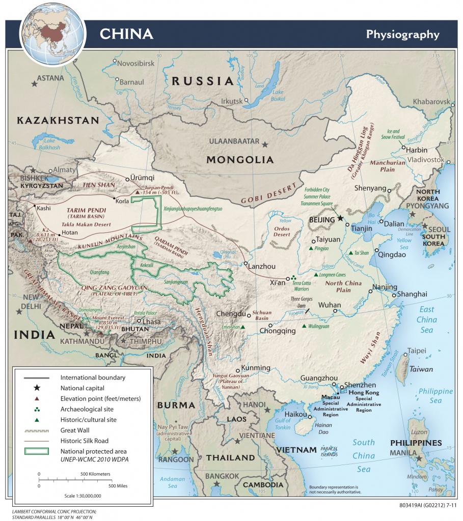 China — Central Intelligence Agency - Printable Map Of China For Kids
