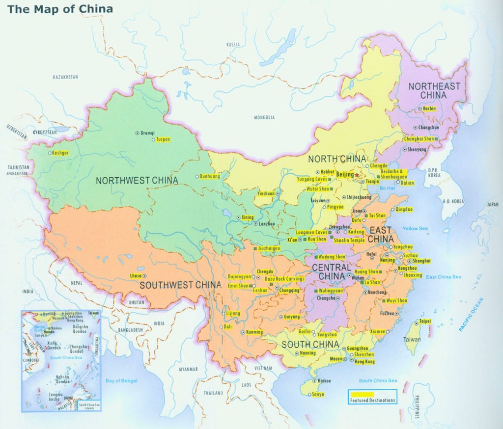 Printable Map Of China