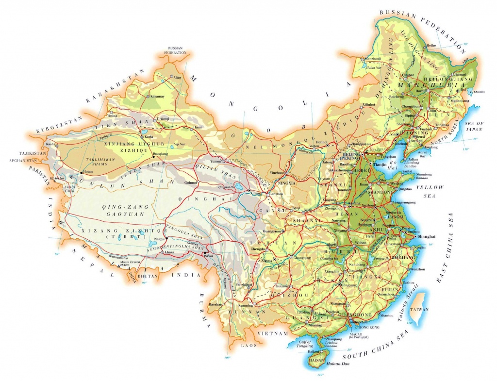 China Maps | Printable Maps Of China For Download - Printable Map Of China