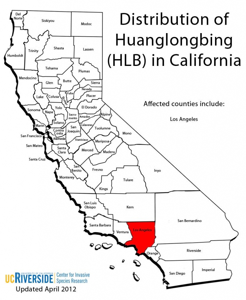 Cisr: Huanglongbing (Hlb Or Citrus Greening) - Florida Citrus Greening Map