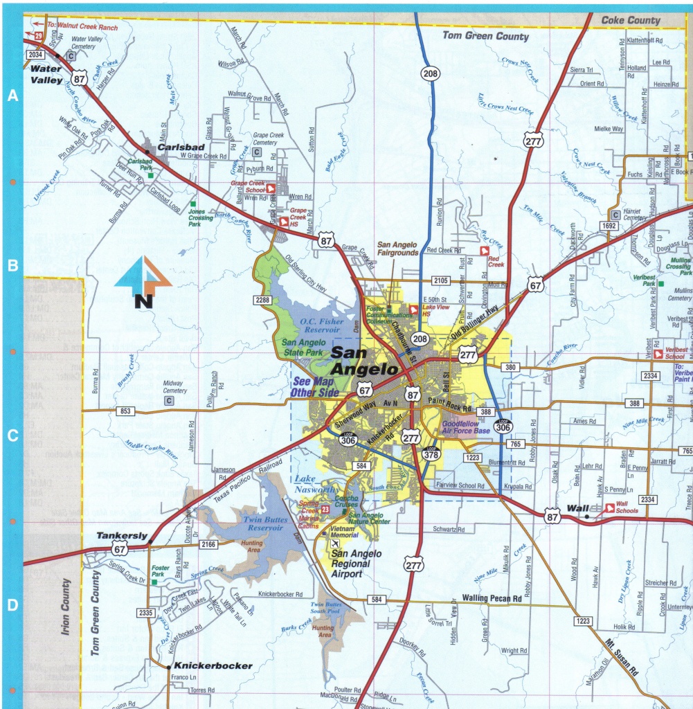 City Map Of San Angelo Texas Roundtripticket Me In - Tokyocalling - Street Map Of San Angelo Texas