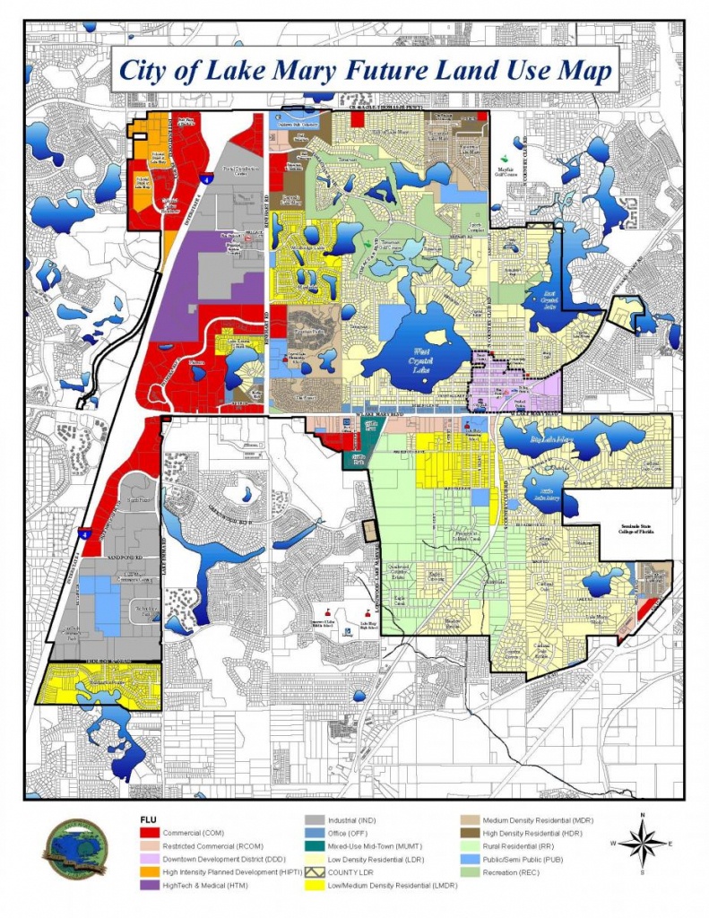 City Of Lake Mary Future Land Use Map | Lake Mary, Fl - Lake Mary Florida Map