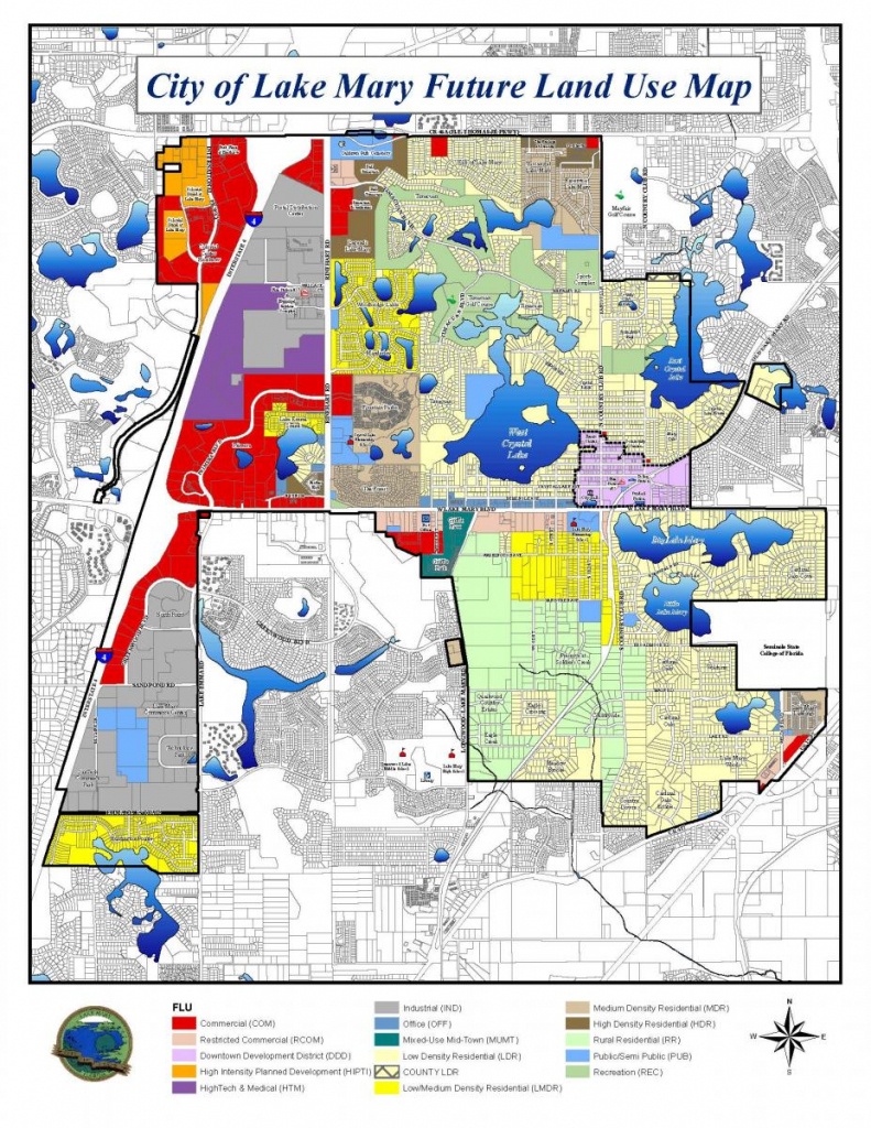 City Of Lake Mary Future Land Use Map | Lake Mary, Fl - Map Of Lake Mary Florida And Surrounding Areas