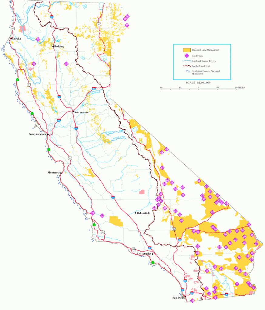 Clickable_Map50 - California Wilderness Map