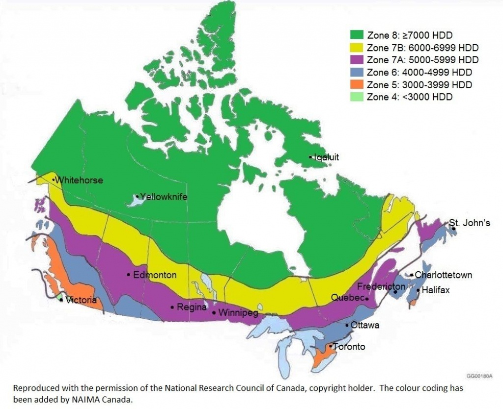 Climate Zone Map Of Canada | Building Code | Coding Standards - Florida Building Code Climate Zone Map
