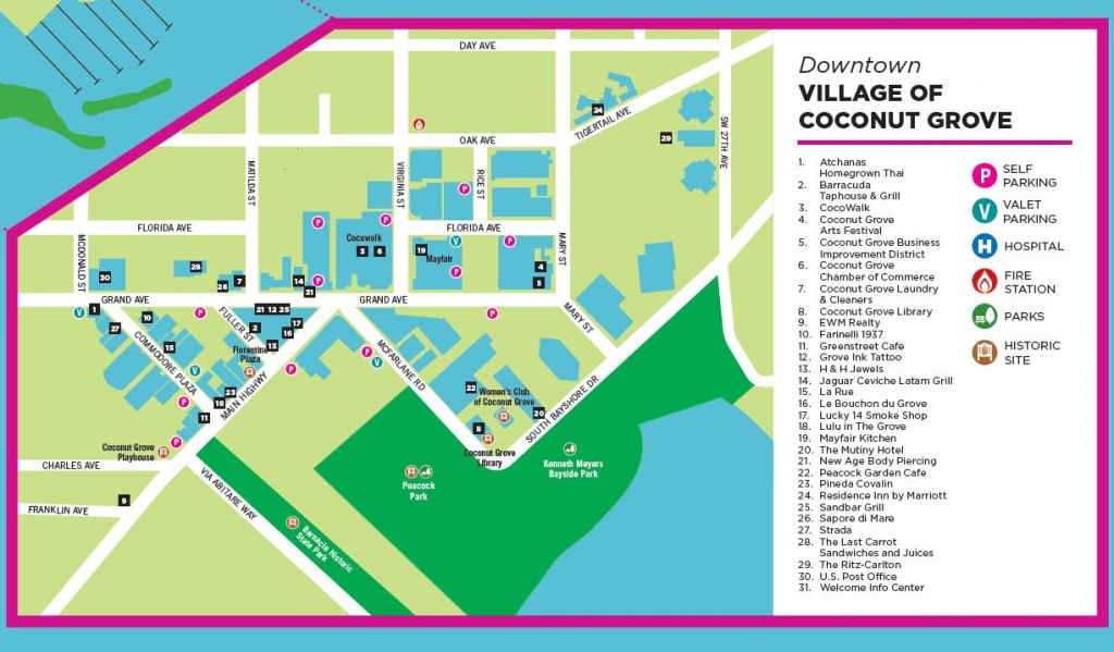 Coconut Grove Neighborhood Of The City Of Miami Miami Florida   Coconut Grove Miami Maps Coconut Grove Florida Map 1 