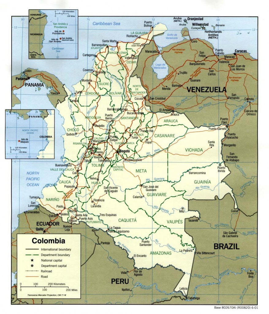 Colombia Maps | Printable Maps Of Colombia For Download - Printable Map Of Colombia