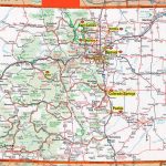 Colorado Map With Cities And Travel Information | Download Free   Printable Map Of Colorado Cities