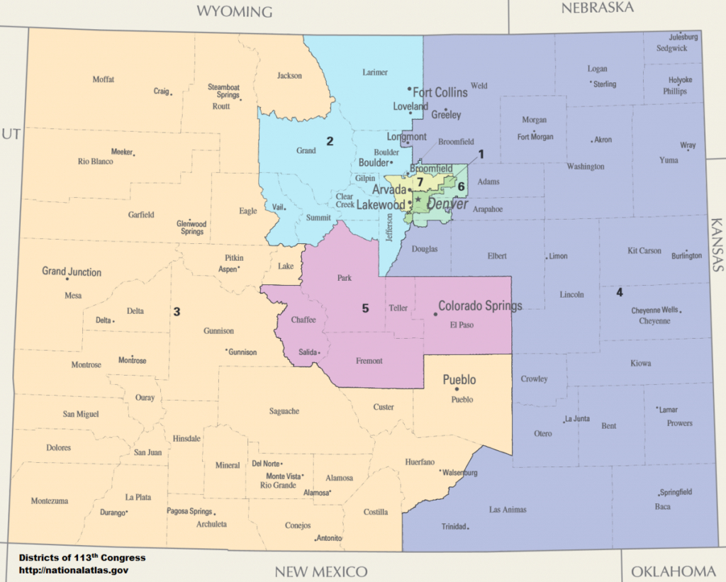 Colorado&amp;#039;s Congressional Districts - Wikipedia - Texas Congressional Districts Map 2016