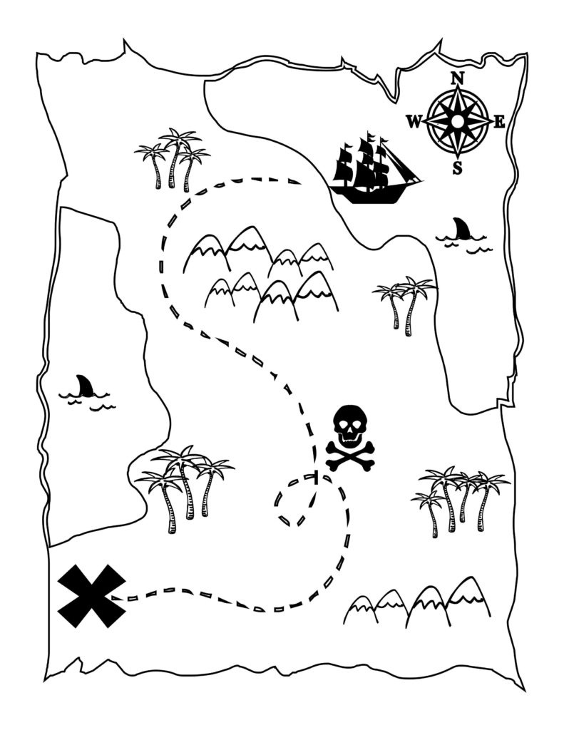 Coloring ~ Outstanding Printable Treasure Map Free For Kids Template - Printable Maps For Children
