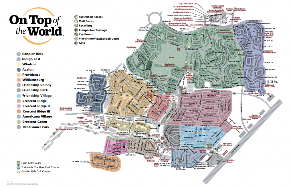 Community Map | On Top Of The World Info - Where Is Ocala Florida On A Map