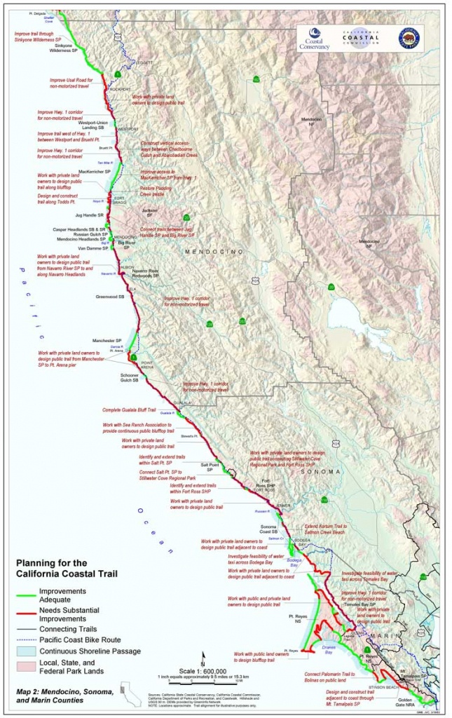 Completing The California Coastal Trail-Sb908 Report - Southern California Trail Maps
