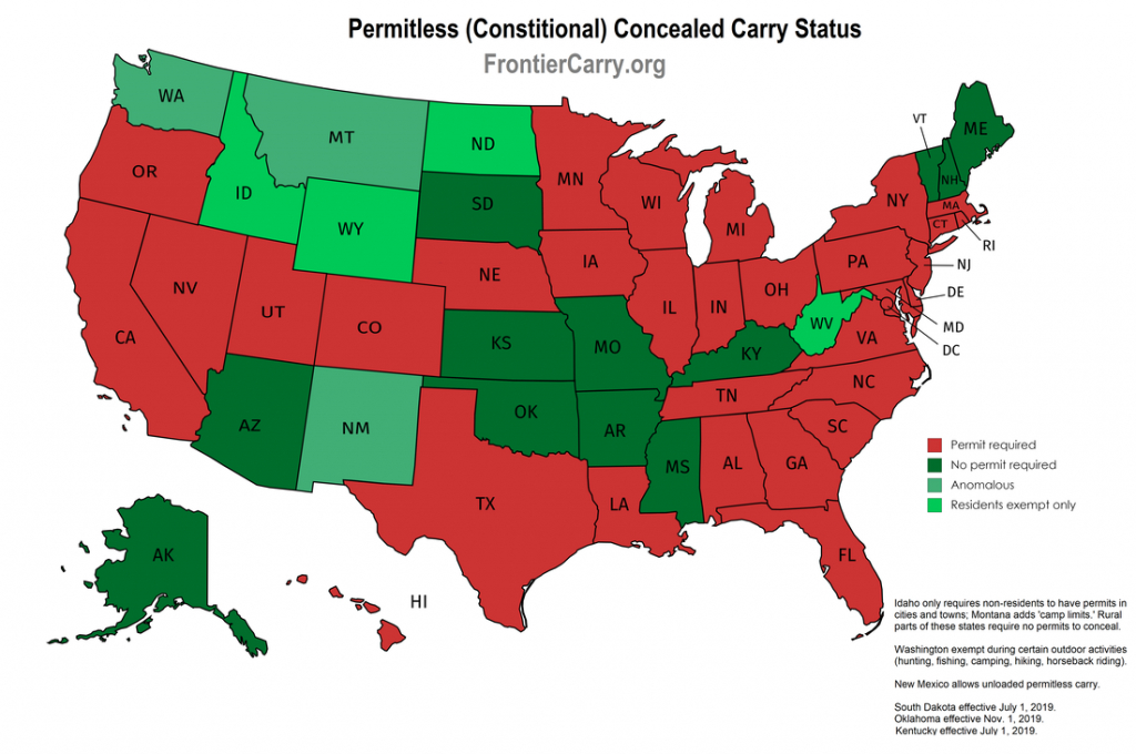 Concealed Carry - Nevada Carry - California Ccw Reciprocity Map