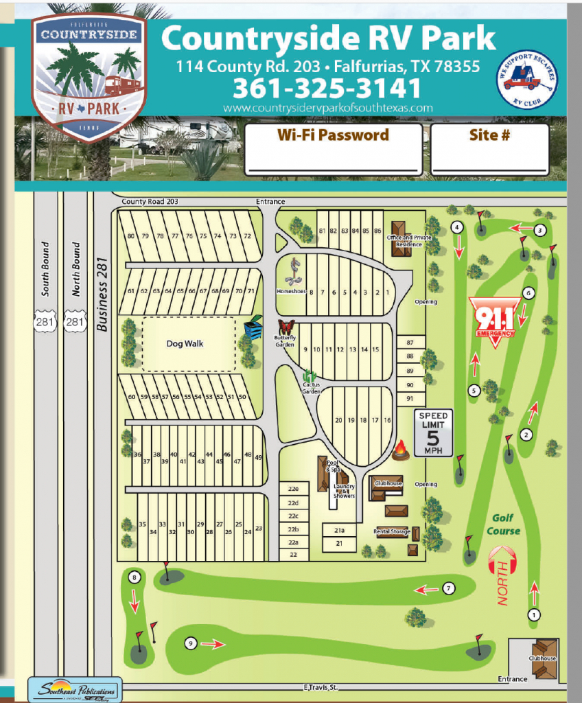 Contact - Countryside Rv Park Of South Texas - South Texas Rv Parks Map