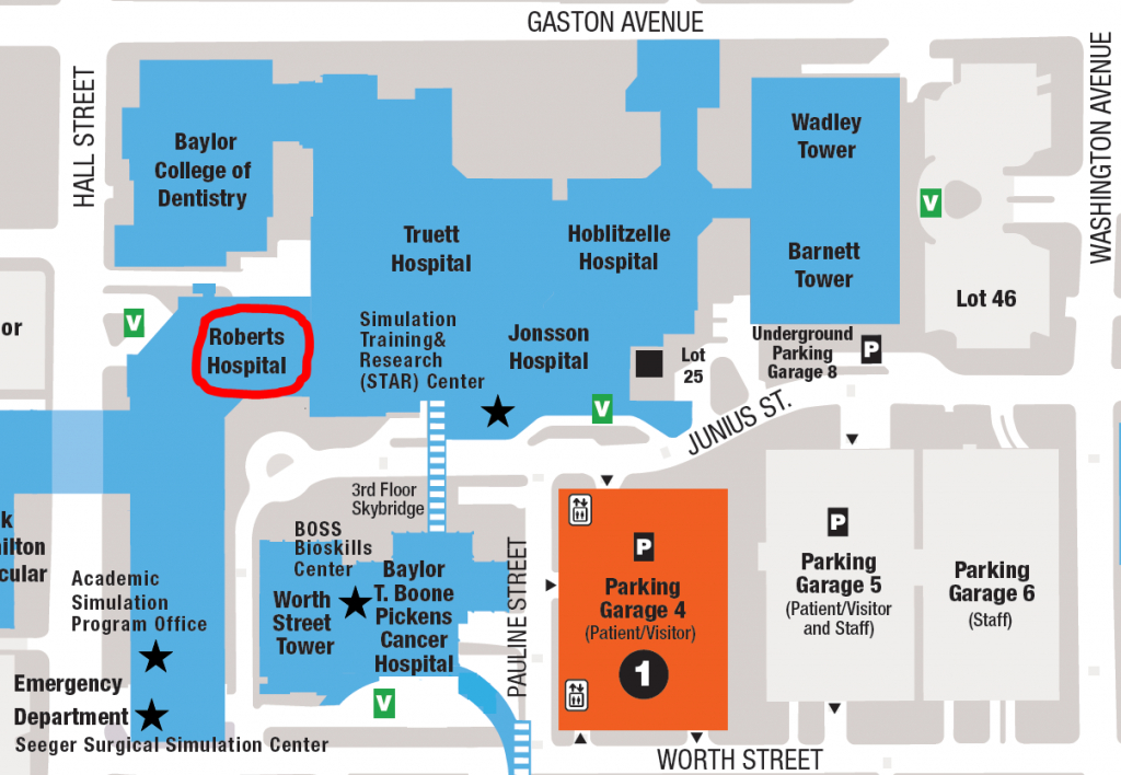 Baylor Hospital Dallas Texas Map Printable Maps   Contact Us Baylor Hospital Dallas Texas Map 