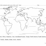 Continents And Oceans Blank Map Worksheet   Free Esl Printable   Map Of Continents And Oceans Printable