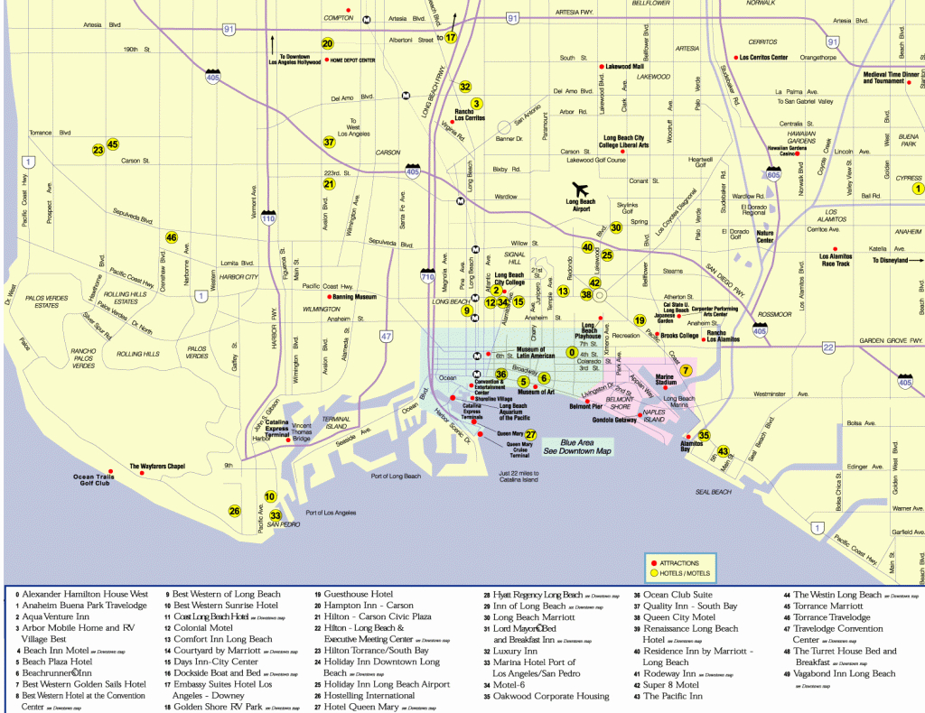 Cool Map Of Long Beach California | Long Beach My Home | Long Beach - Map Of Long Beach California And Surrounding Areas