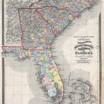 County Map Of North Carolina, South Carolina, Georgia And Florida   Map Of Georgia And Florida