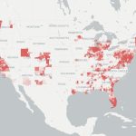 Coverage & Availability Map | Broadbandnow   Comcast Service Area Map Florida
