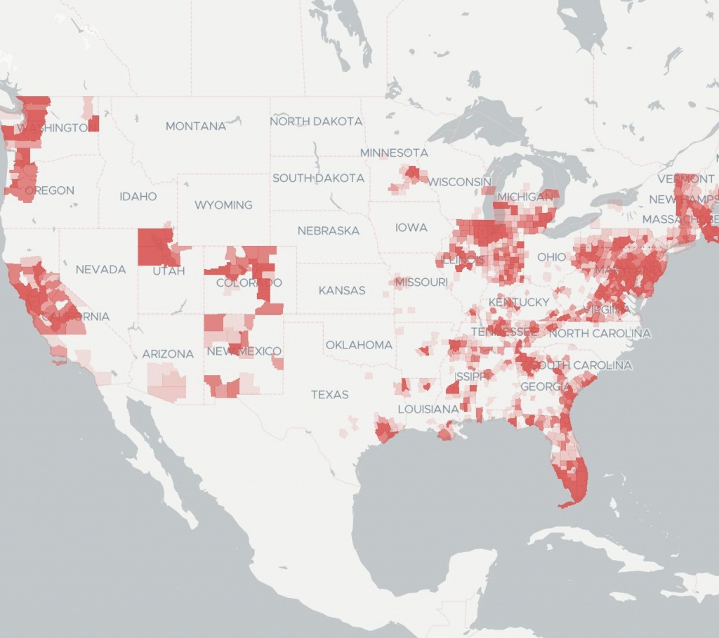 Coverage &amp;amp; Availability Map | Broadbandnow - Comcast Service Area Map Florida