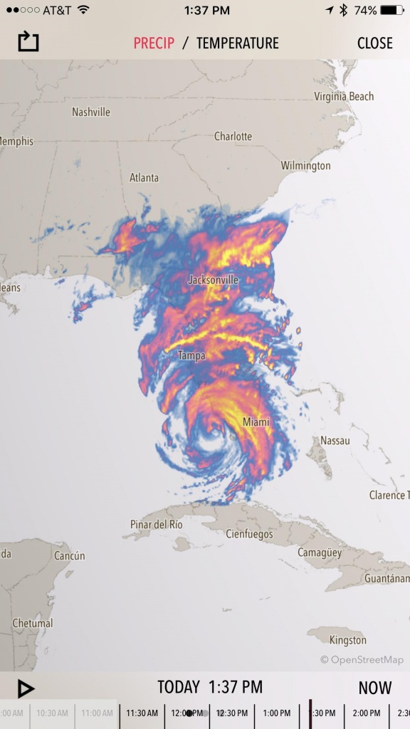 Crazy Weather Map. #irma Has Consumed Florida : Tropicalweather - Destin Florida Weather Map