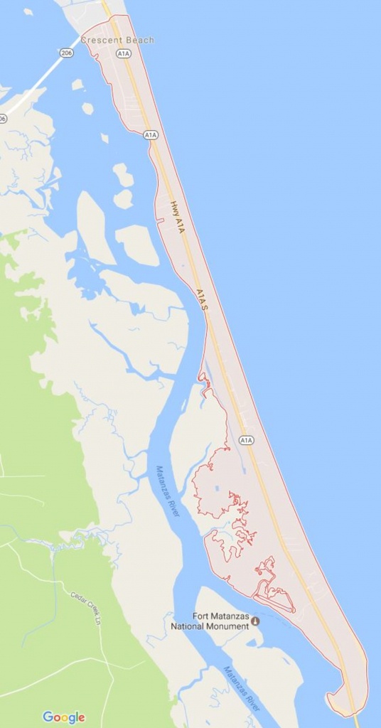 Crescent Beach Florida Community St Johns County - Map Of Crescent Beach Florida