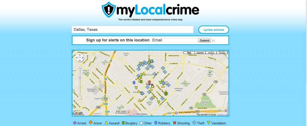 Crime Maps Around The World: Dallas Texas Crime Map - Texas Crime Map