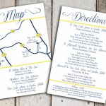 Custom Wedding Map And Direction Invitation Insert Printable File   Printable Map Directions For Invitations