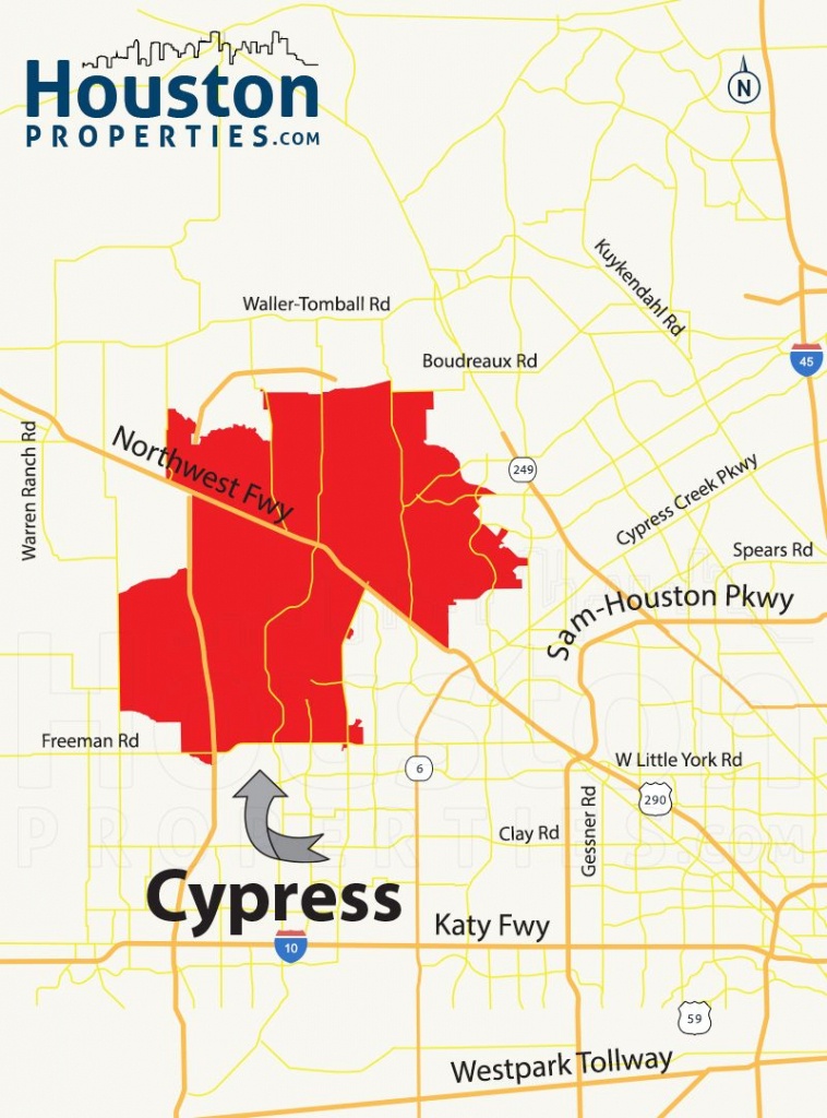 Cypress Tx Map | Great Maps Of Houston | Houston Neighborhoods - Map Of Northwest Houston Texas
